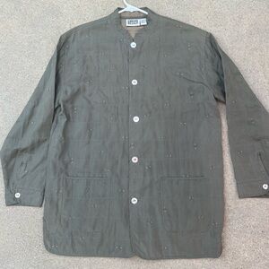 Chico's Dark Olive Lightweight Jacket